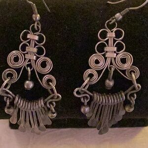 Elegant Silver Wire Earrings